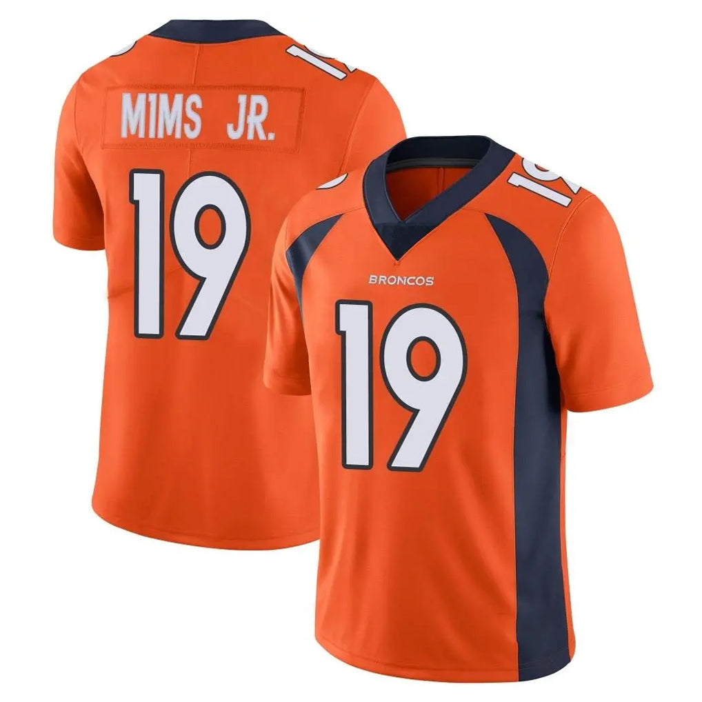 D.Broncos #19 Marvin Mims Jr. Player Orange Color Vapor Untouchable Limited Game Mdoa Stitched Jerseys