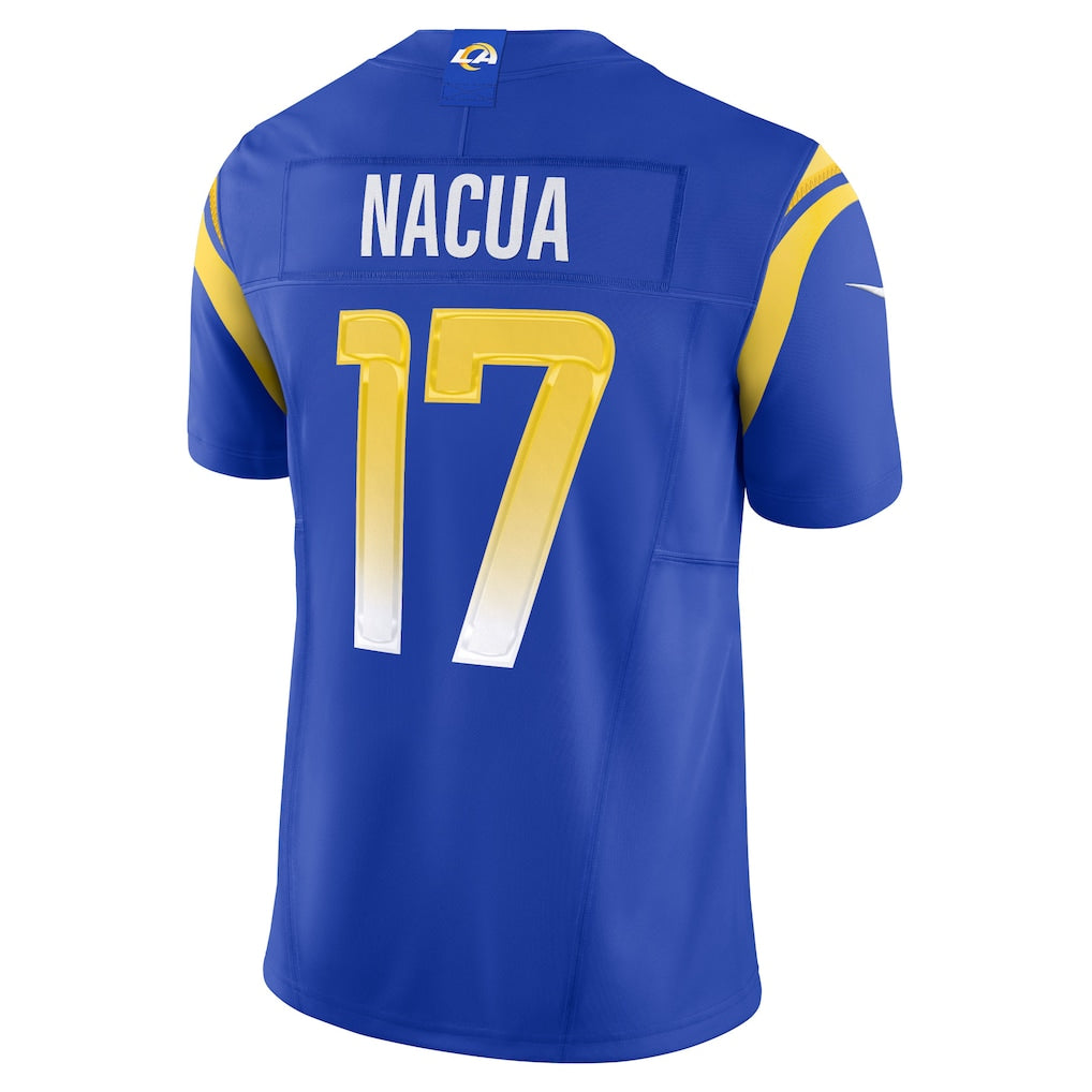 Mdoa LA.Rams #17 Puka Nacua Royal Vapor F.U.S.E. Limited Jersey