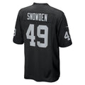 Mdoa LV.Raiders #49 Charles Snowden Black Team Game Jersey