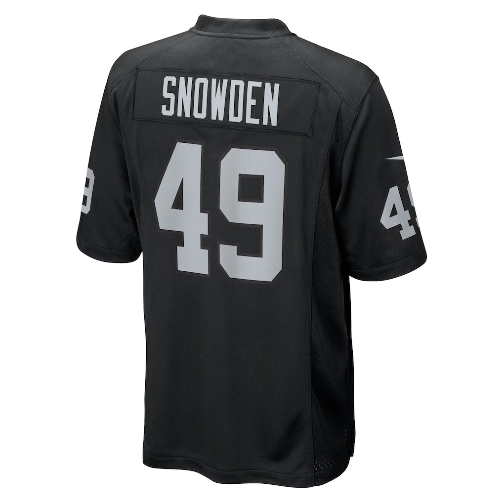 Mdoa LV.Raiders #49 Charles Snowden Black Team Game Jersey