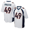 D.Broncos #49 Alex Singleton Player White Game Mdoa Stitched Jerseys