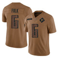 A.Falcons #6 Nick Folk Player Brown Salute To Service Limited Mdoa Stitched Jerseys