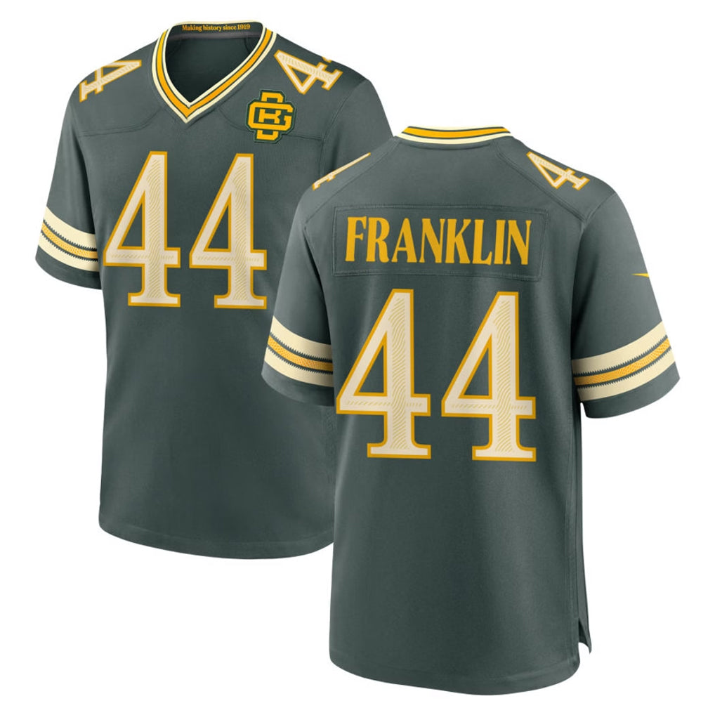 GB.Packers #44 Zaire Franklin Player Green 2026 Rivalries Collection Home Game Mdoa Stitched Jerseys