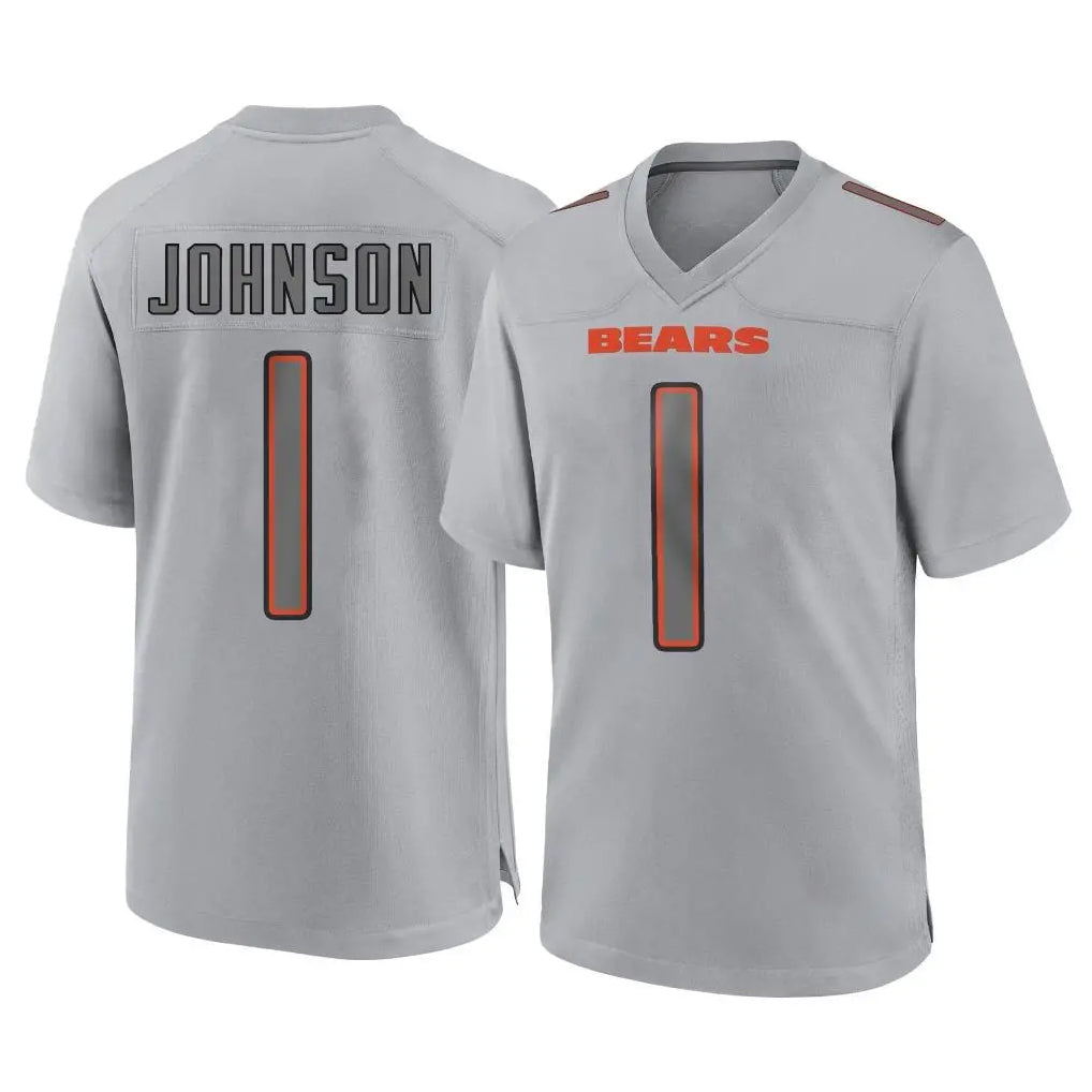 C.Bears #1 Jaylon Johnson Player Gray Atmosphere Fashion Game Mdoa Stitched Jerseys