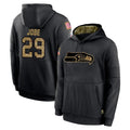 S.Seahawks #29 Josh Jobe Player Black Salute to Service Hoodies Limited Game Mdoa Stitched Jerseys