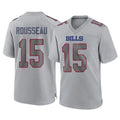B.Bills #15 Greg Rousseau Player Gray Home Game Mdoa Stitched Jerseys