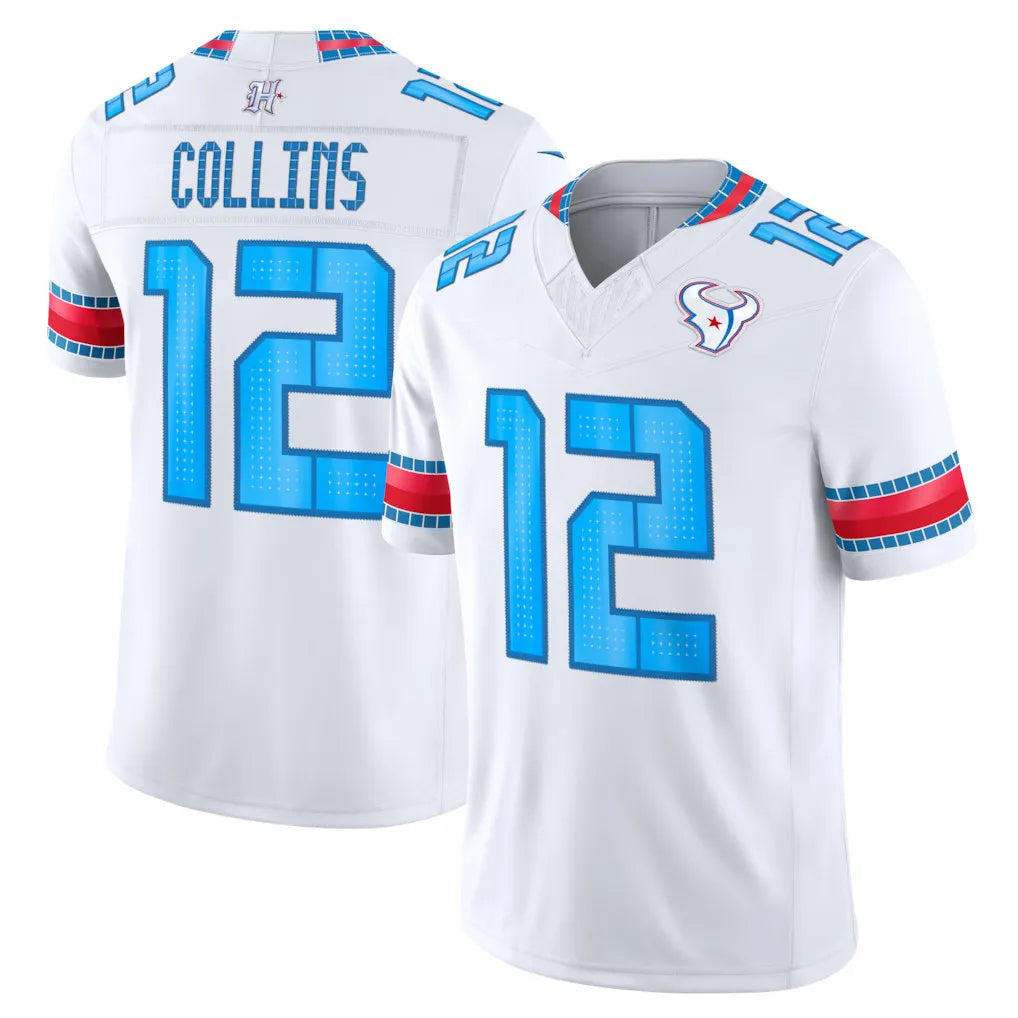 H.Texans #12 Nico Collins Player Whtie 2026 Rivalries Vapor Limited Home Game Mdoa Stitched jerseys
