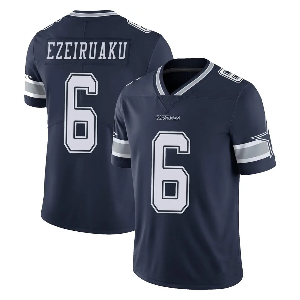 D.Cowboys #6 Donovan Ezeiruaku Player Navy Vapor Untouchable Limited Home Game Mdoa Stitched Jerseys