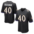 B.Ravens #40 Teddye Buchanan Player Black Home Game Mdoa Stitched Jerseys