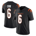 C.Bengals #6 Brian Cook Player Black Vapor Untouchable Limited Home Game Mdoa Stitched Jerseys