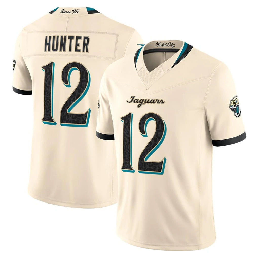 J.Jaguars #12 Travis Hunter Player Natural Limited 2026 Rivalries Collection Game Mdoa Stitched Jerseys
