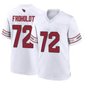A.Cardinals #72 Hjalte Froholdt Player White Home Game Mdoa Stitched Jerseys