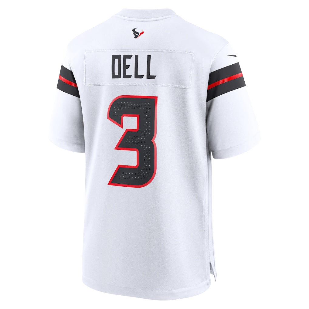 Mdoa H.Texans #3 Tank Dell White Game Jersey