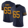 GB.Packers #65 Aaron Banks Player Navy The 1923 Classic Vapor F.U.S.E. Home Game Mdoa Stitched Jerseys