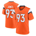 D.Broncos #93 D.J. Jones Player Orange Home Game Mdoa Stitched Jerseys