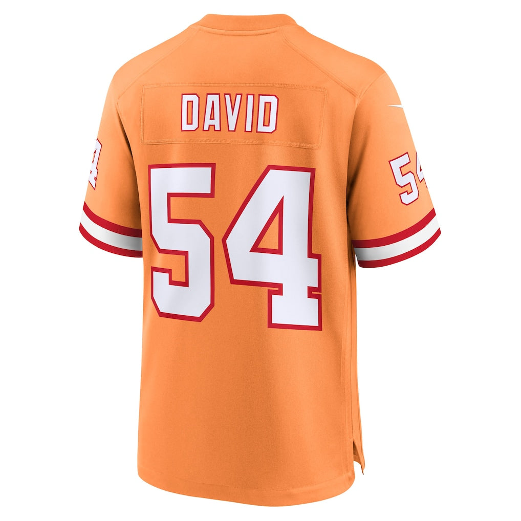 Mdoa TB.Buccaneers #54 Lavonte David Creamsicle 50th Season Game Jersey