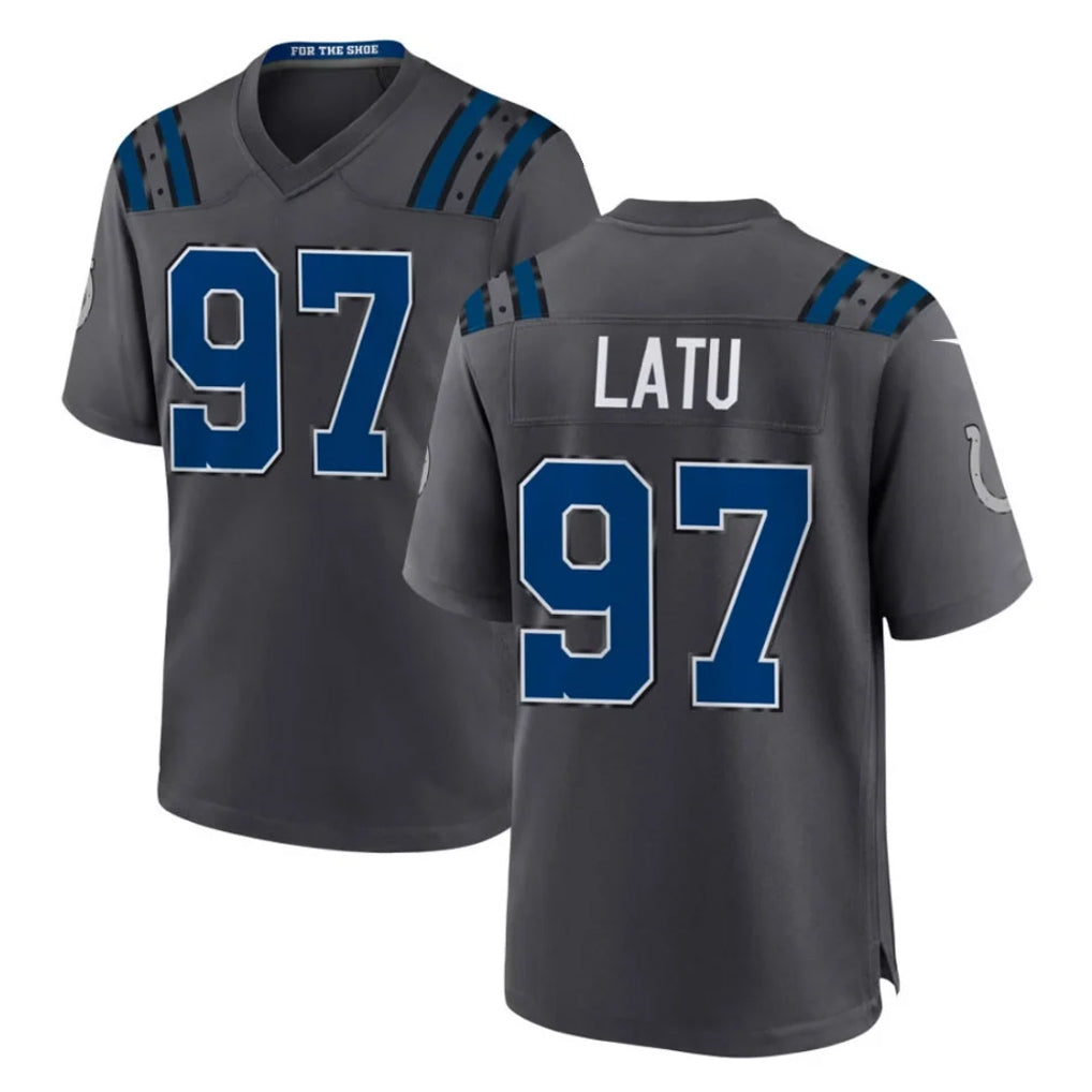 IN.Colts #97 Laiatu Latu Player Anthracite 2026 Rivalries Collection Home Game Mdoa Stitched Jerseys