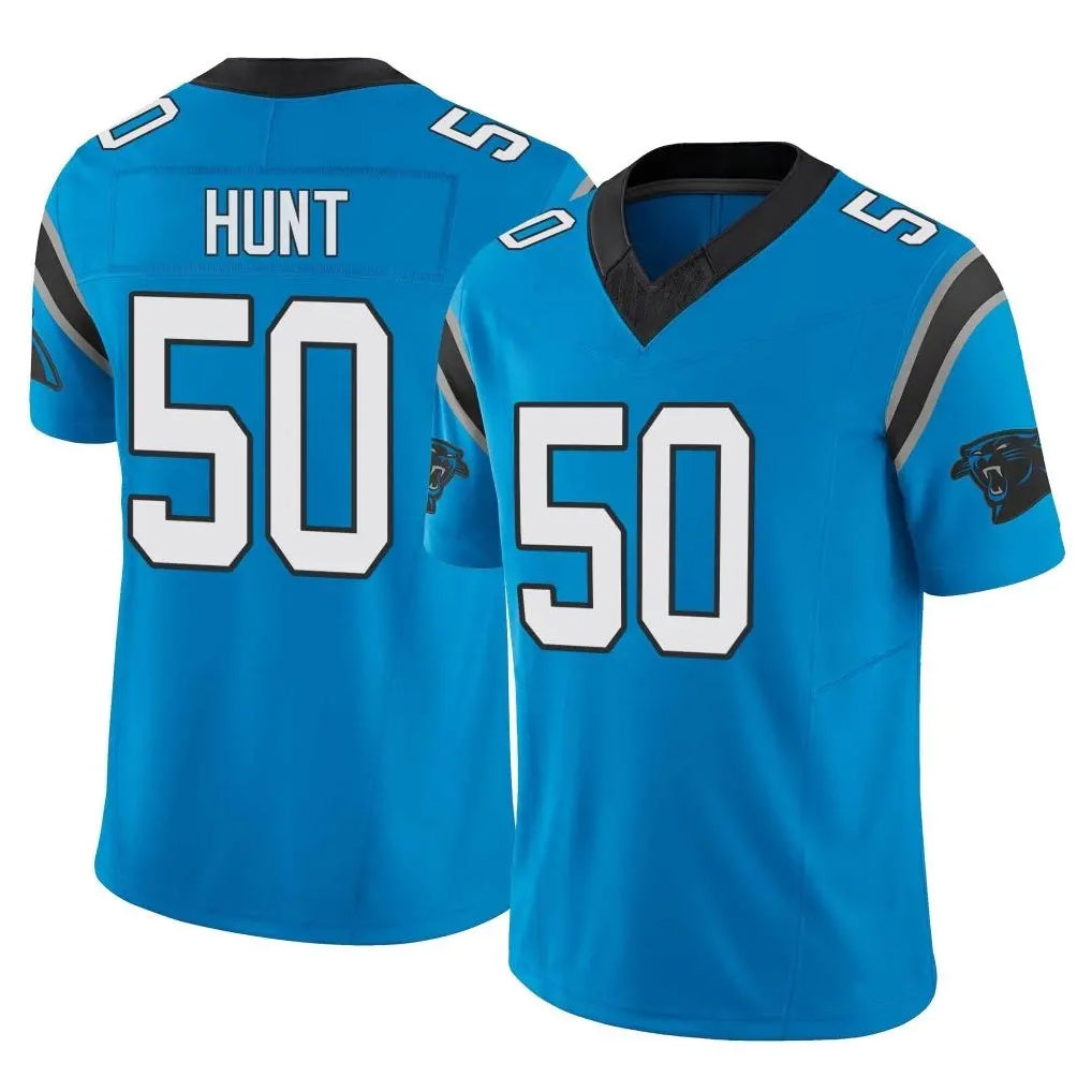 C.Panthers #50 Robert Hunt Player Blue Vapor F.U.S.E. Limited Home Game Mdoa Stitched Jerseys