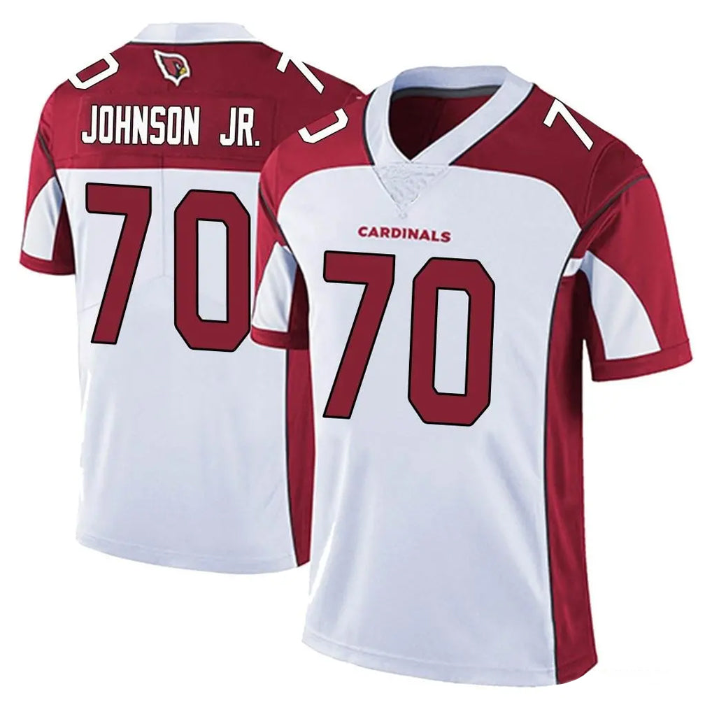 A.Cardinals #70 Paris Johnson Jr. Player White Vapor Limited Home Game Mdoa Stitched Jerseys