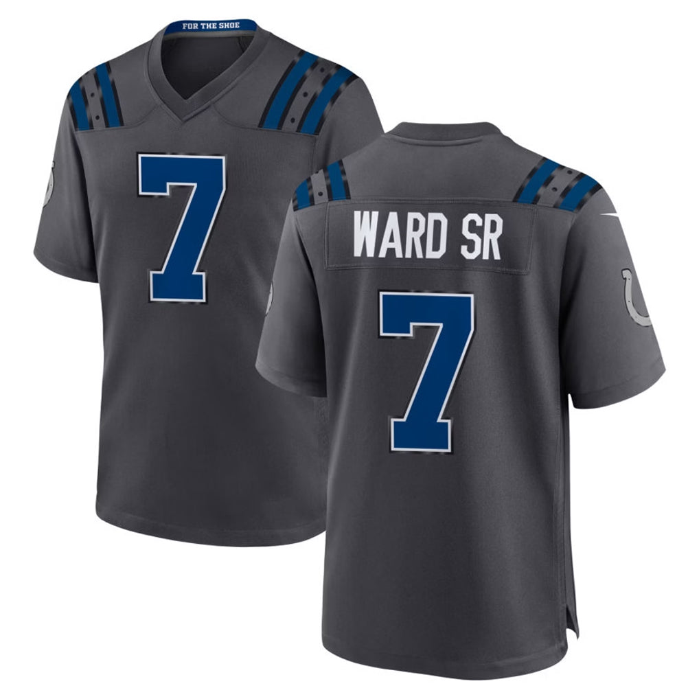 IN.Colts #7 Charvarius Ward Sr.Player Anthracite 2026 Rivalries Collection Home Game Mdoa Stitched Jerseys