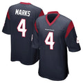H.Texans #4 Woody Marks Player Navy Home Game Mdoa Stitched Jerseys