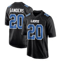 D.Lions #20 Barry Sanders Player Black Fashion Home Game Mdoa Stitched Jerseys