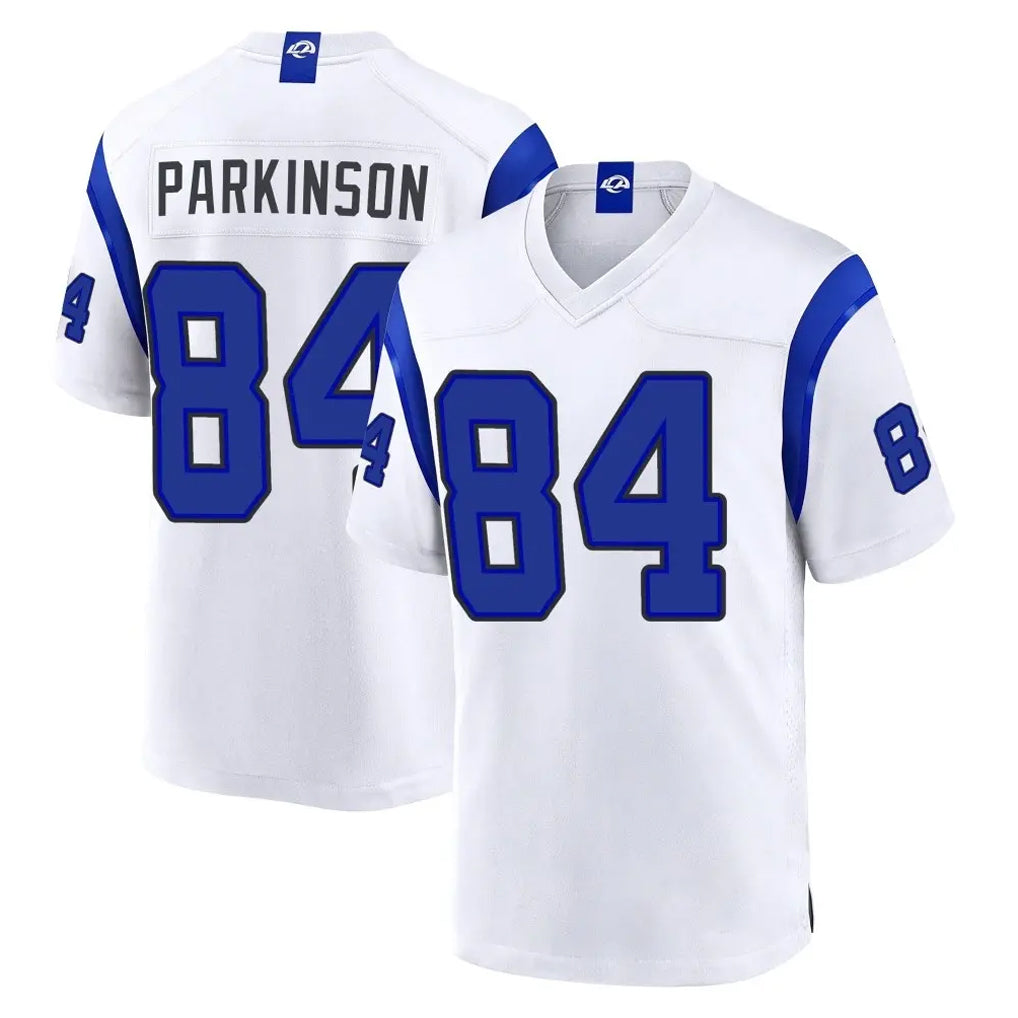 LA.Rams #84 Colby Parkinson Player White Fearsome Home Game Mdoa Stitched Jerseys
