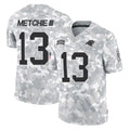 C.Panthers #13 John Metchie III Player Arctic Camo Salute to Service Limited Game Mdoa Stitched Jerseys