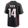 Mdoa A.Falcons #14 Jamal Agnew Black Game Retired Player Jersey