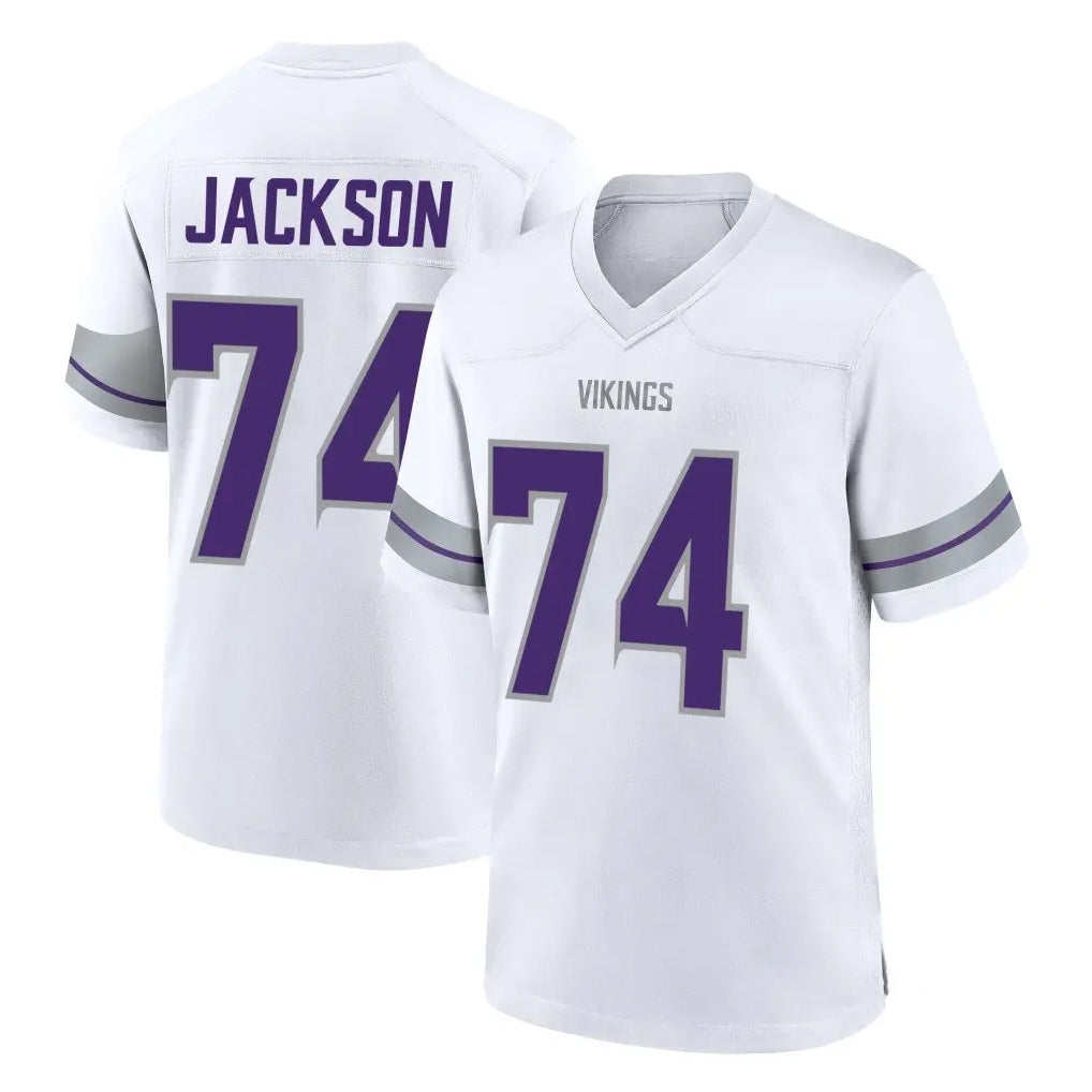 MN.Vikings #74 Donovan Jackson Player White Alternate Home Game Mdoa Stitched Jerseys
