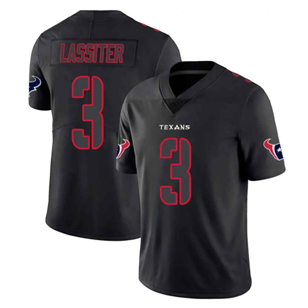 H.Texans #3 Kamari Lassiter Player Black Impact Limited Game Mdoa Stitched Jerseys
