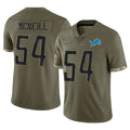 D.Lions #54 Alim McNeill Player Olive Salute To Service Limited Mdoa Stitched Jerseys