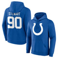 IN.Colts #90 Grover Stewart Player Royal Pullover Hoodies Limited Game Mdoa Stitched Jerseys