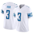 D.Lions #3 Jack Fox Player White Vapor F.U.S.E. Limited Home Game Mdoa Stitched Jerseys
