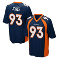D.Broncos #93 D.J. Jones Player Navy Game Mdoa Stitched Jerseys