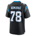 Mdoa C.Panthers #78 Popo Aumavae Black Team Game Jersey