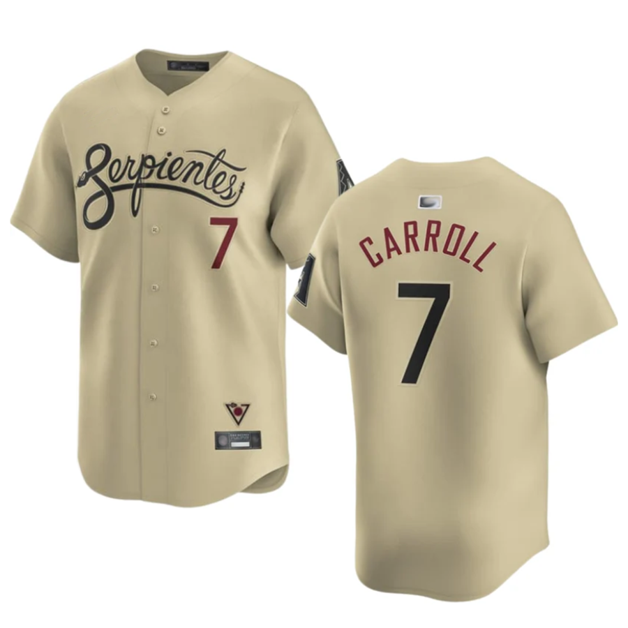Mdoa A.Diamondbacks #7 Corbin Carroll Player Gold Home Limited Personalized Stitched Jerseys