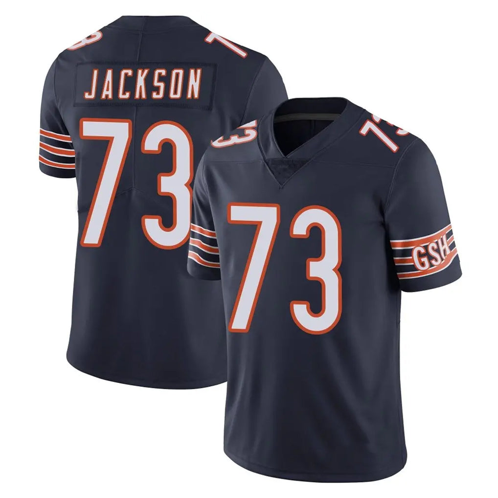 C.Bears #73 Jonah Jackson Player Navy Vapor Untouchable Limited Home Game Mdoa Stitched Jerseys