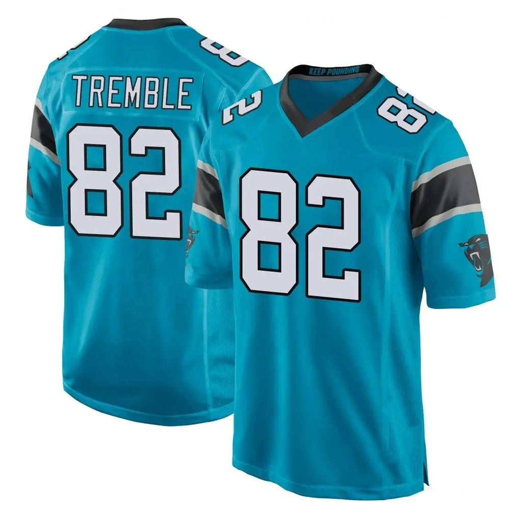 C.Panthers #82 Tommy Tremble Player Blue Vapor Untouchable Limited Game Mdoa Stitched Jerseys