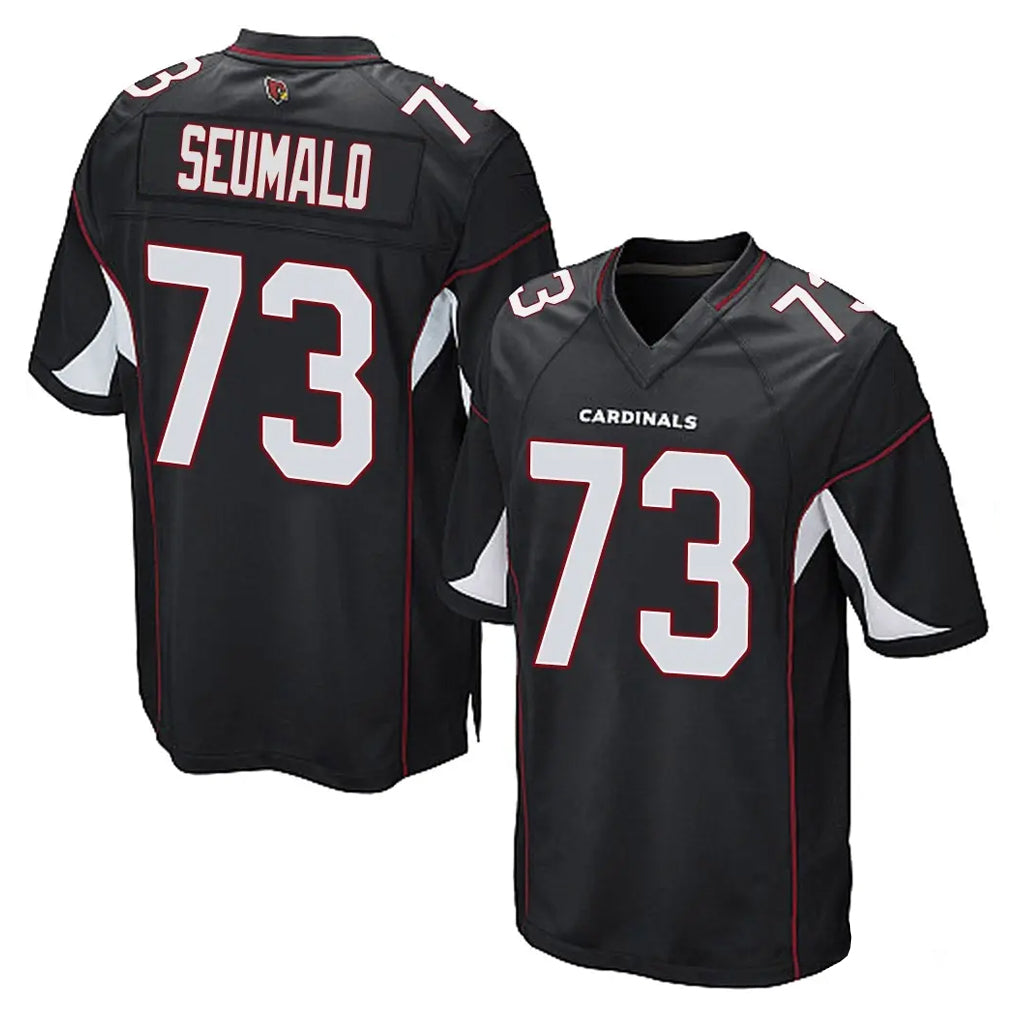 A.Cardinals #73 Isaac Seumalo Player Black Home Game Mdoa Stitched Jerseys