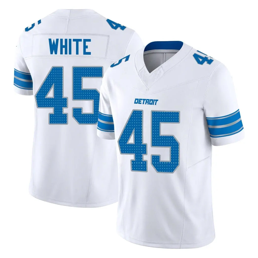 D.Lions #45 Devin White Player White Limited Vapor F.U.S.E. Alternate Home Game Mdoa Stitched Jerseys