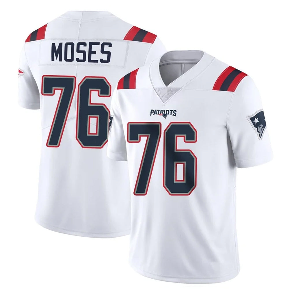 NE.Patriots #76 Morgan Moses Player White Vapor Untouchable Home Game Mdoa Stitched Jerseys