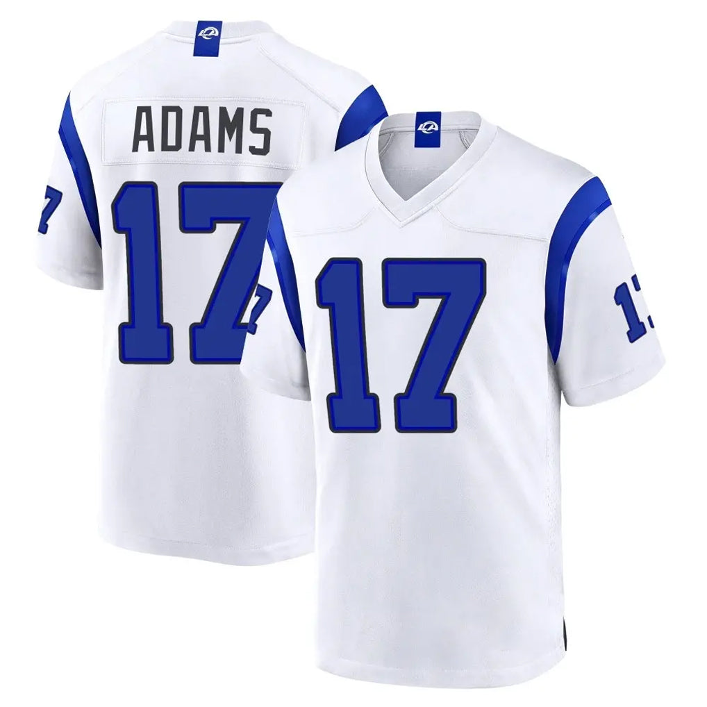 LA.Rams #17 Davante Adams Player White Fearsome Home Game Mdoa Stitched Jerseys