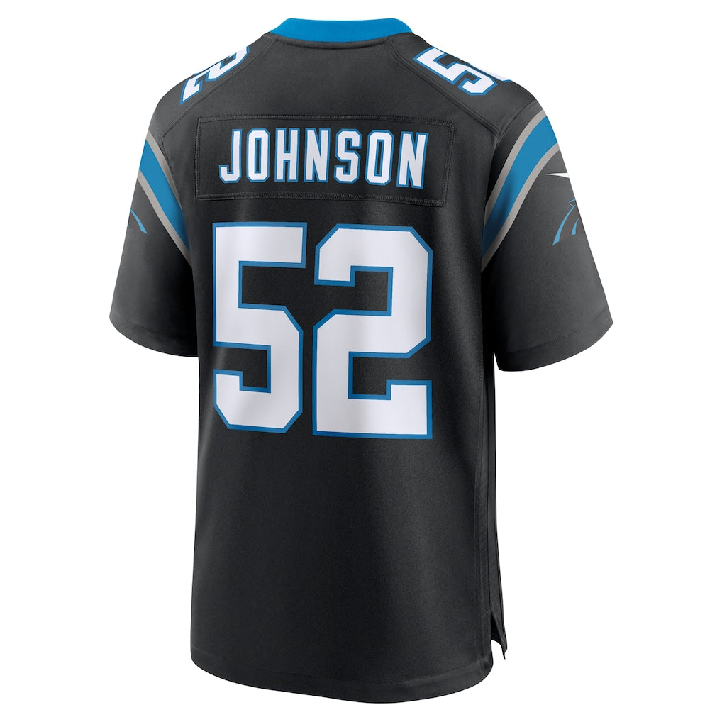 Mdoa C.Panthers #52 DJ Johnson Black Game Jersey