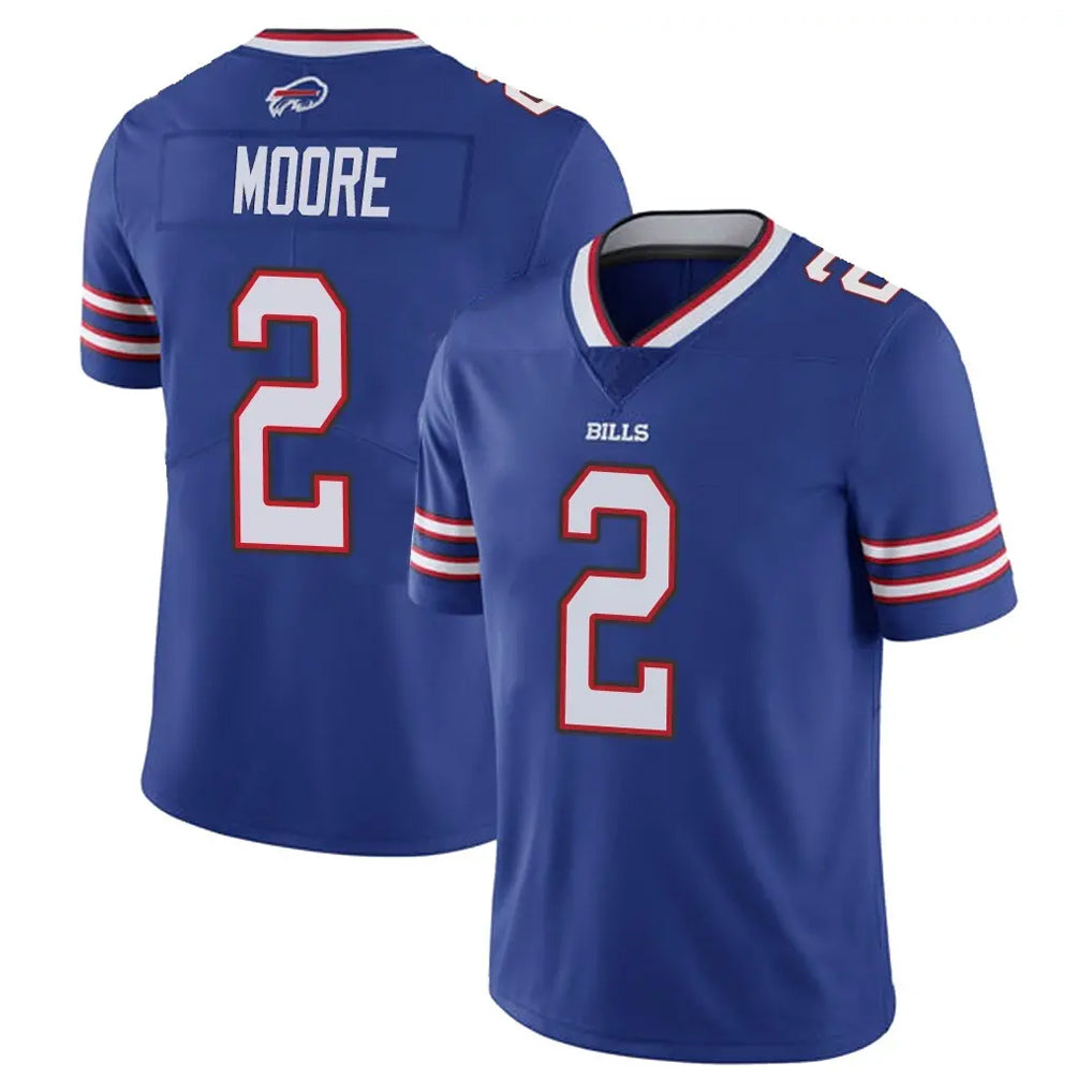 B.Bills #2 DJ Moore Player Royal Vapor Untouchable Limited Mdoa Stitched Jerseys
