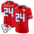 H.Texans #24 Derek Stingley Jr. Player Red 2026 Rivalries Vapor Limited Home Game Mdoa Stitched jerseys