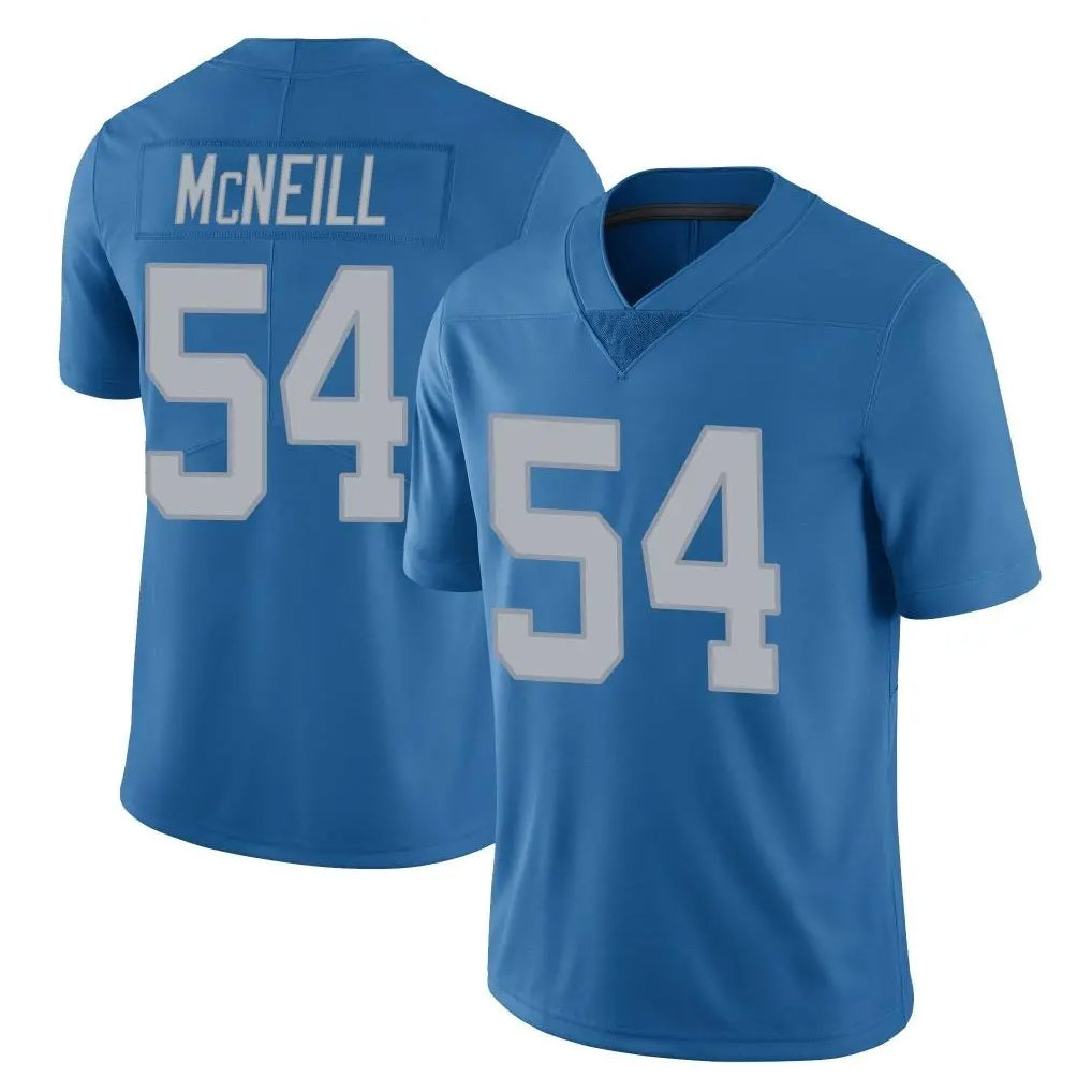 D.Lions #54 Alim McNeill Player Blue Limited Throwback Vapor Untouchable Mdoa Stitched Jerseys