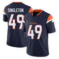 D.Broncos #49 Alex Singleton Player Navy Limited Vapor F.U.S.E. Home Game Mdoa Stitched Jerseys