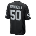 Mdoa LV.Raiders #50 Jacob Bobenmoyer Black Game Player Jersey
