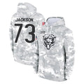 C.Bears #73 Jonah Jackson Player Arctic Camo Salute to Service Pullover Hoodies Limited Mdoa Stitched Jerseys